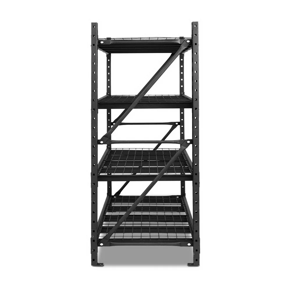 Giantz 2Mx2M Garage Shelving Warehouse Rack Pallet Racking Storage Shelve Black - Nurns