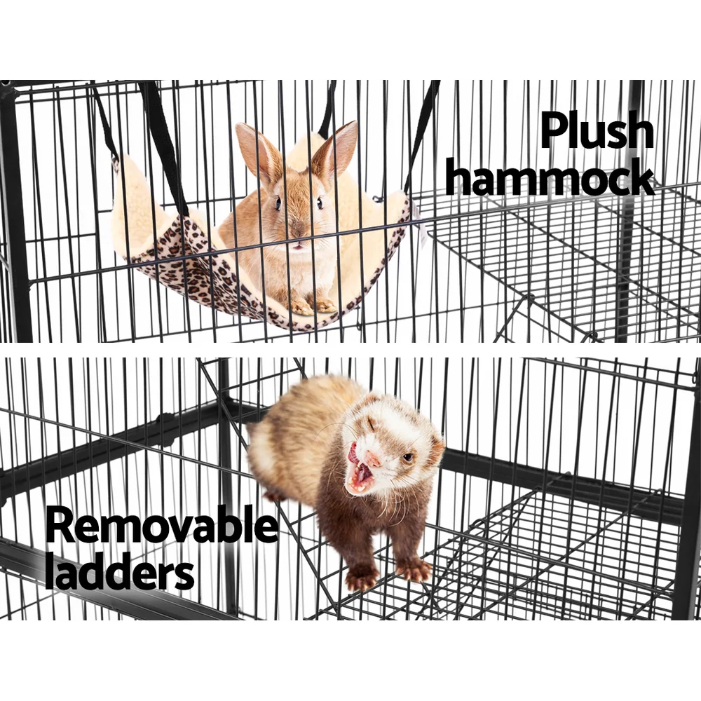 Rabbit Cage Bird Ferret Parrot Aviary Cat Hamster 4 Level 142cm - Nurns