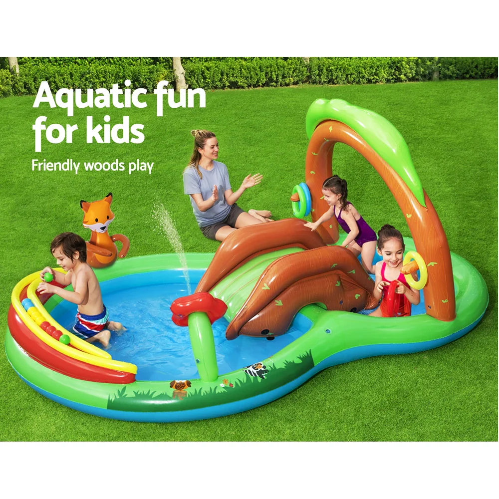 Bestway Kids Pool 295x199x130cm Inflatable Above Ground Swimming Play Pools 111L - Nurns