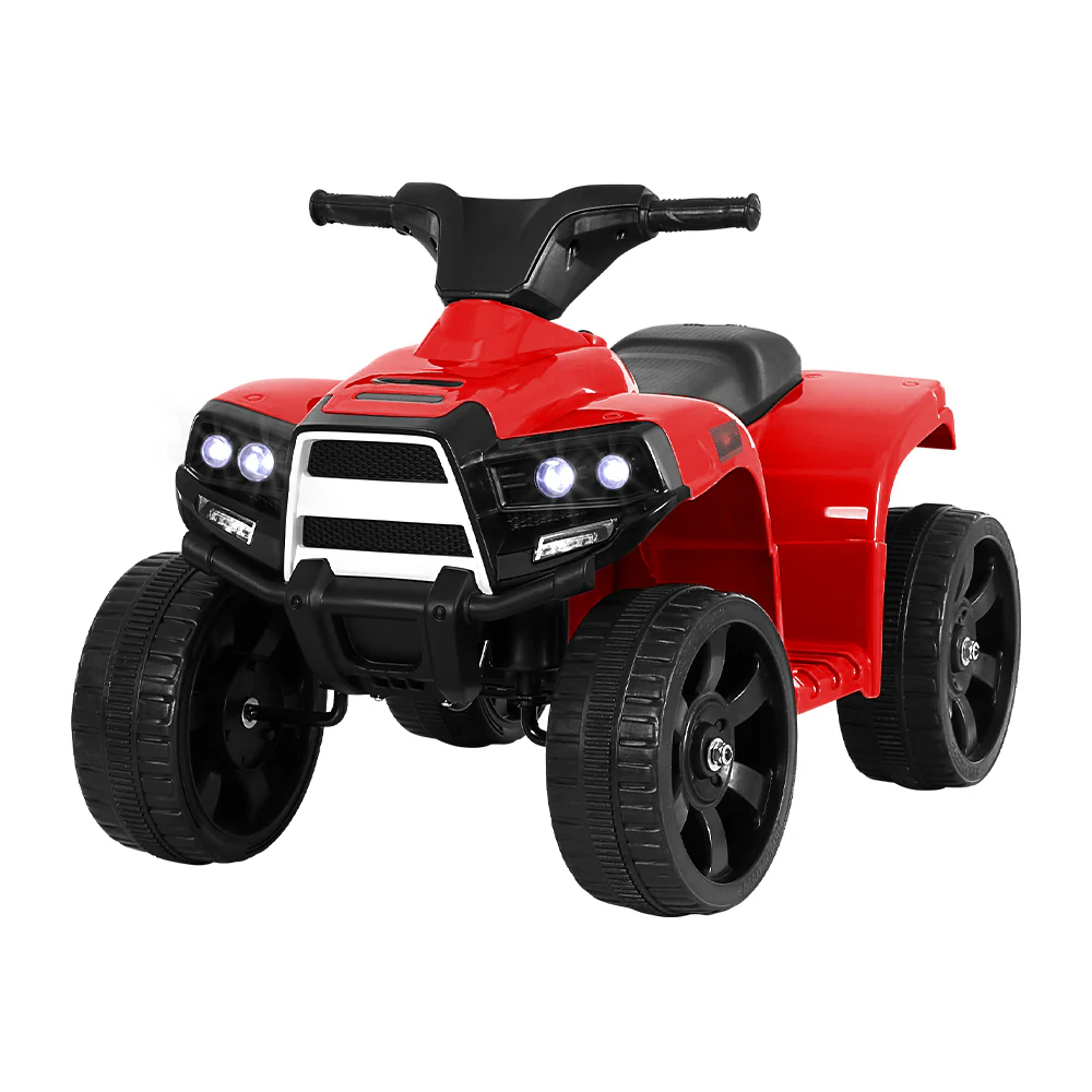Kids Ride On ATV Quad Motorbike Car 4 Wheeler Electric Toys Battery - Red - Nurns
