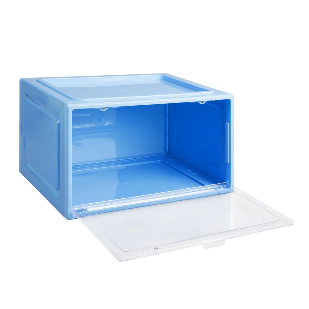 Stacked Sneaker Display Case Shoe Storage Blue - Nurns