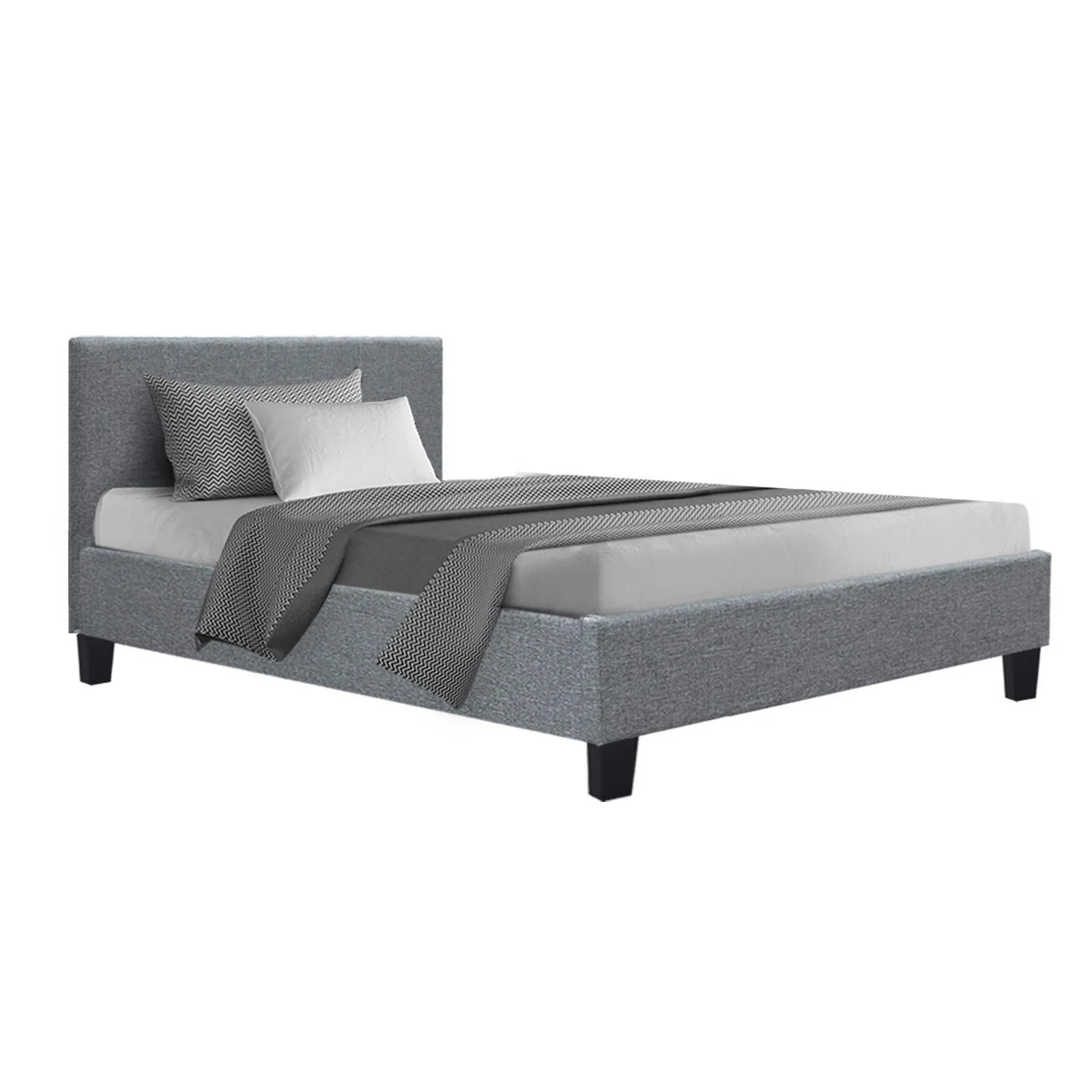 Saturn Bed & Mattress Package - Grey Single - Nurns
