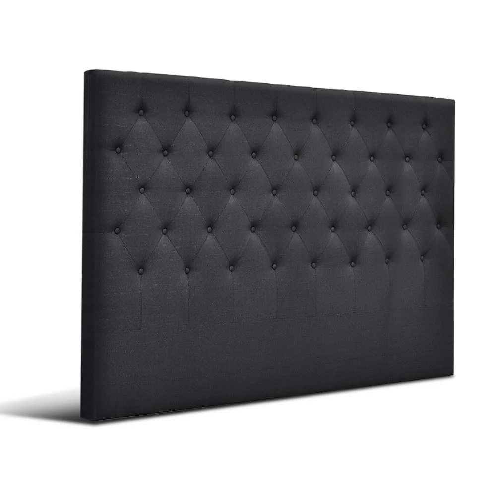 Bed Headboard Fabric - Charcoal King - Nurns