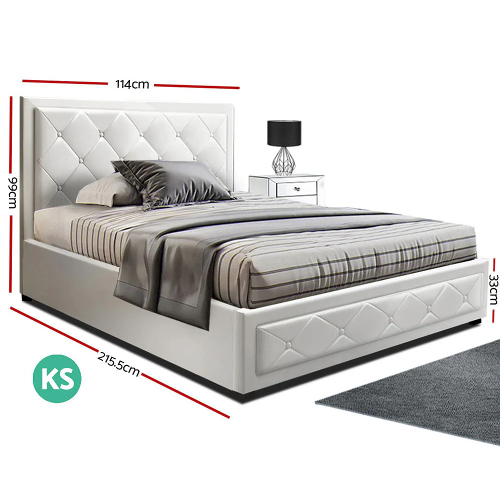 Amethyst Bed & Mattress Package - White King Single - Nurns