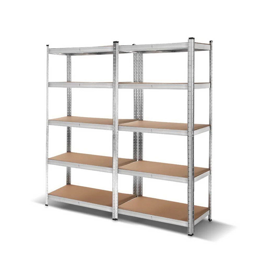Giantz 2x1.8M Garage Shelving Warehouse Rack Pallet Racking Storage Shelf Silver - Nurns
