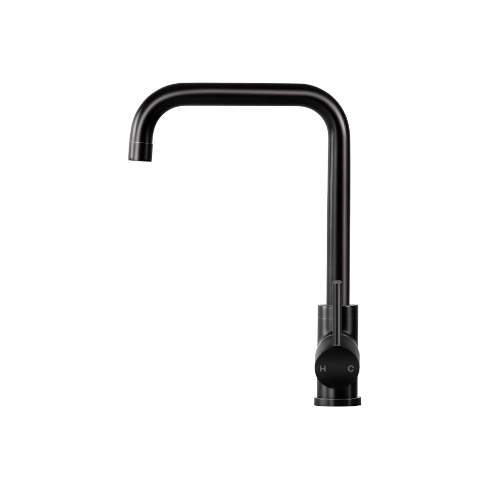 Kitchen Mixer Tap Mixer Rectangle Sink Faucet Basin Laundry Black - Nurns