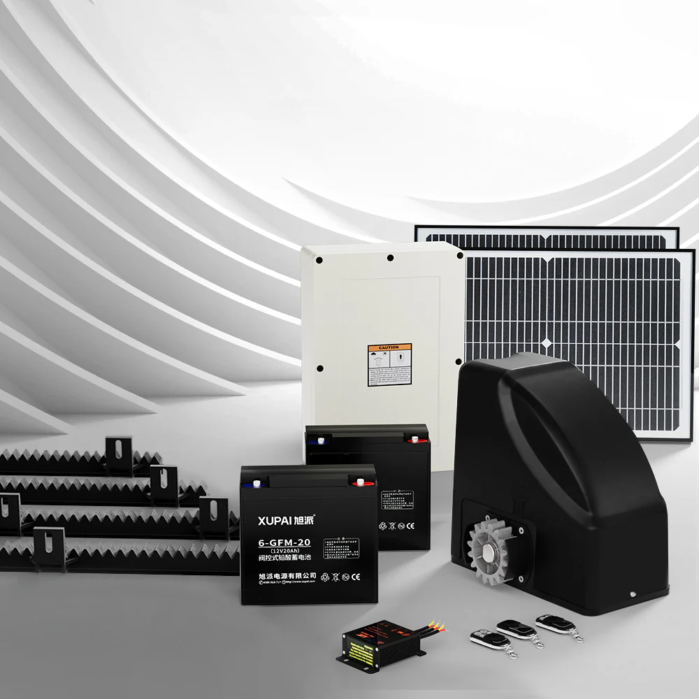 Automatic Sliding Gate Opener Kit 40W Full Solar Electric 4M 600kg - Nurns