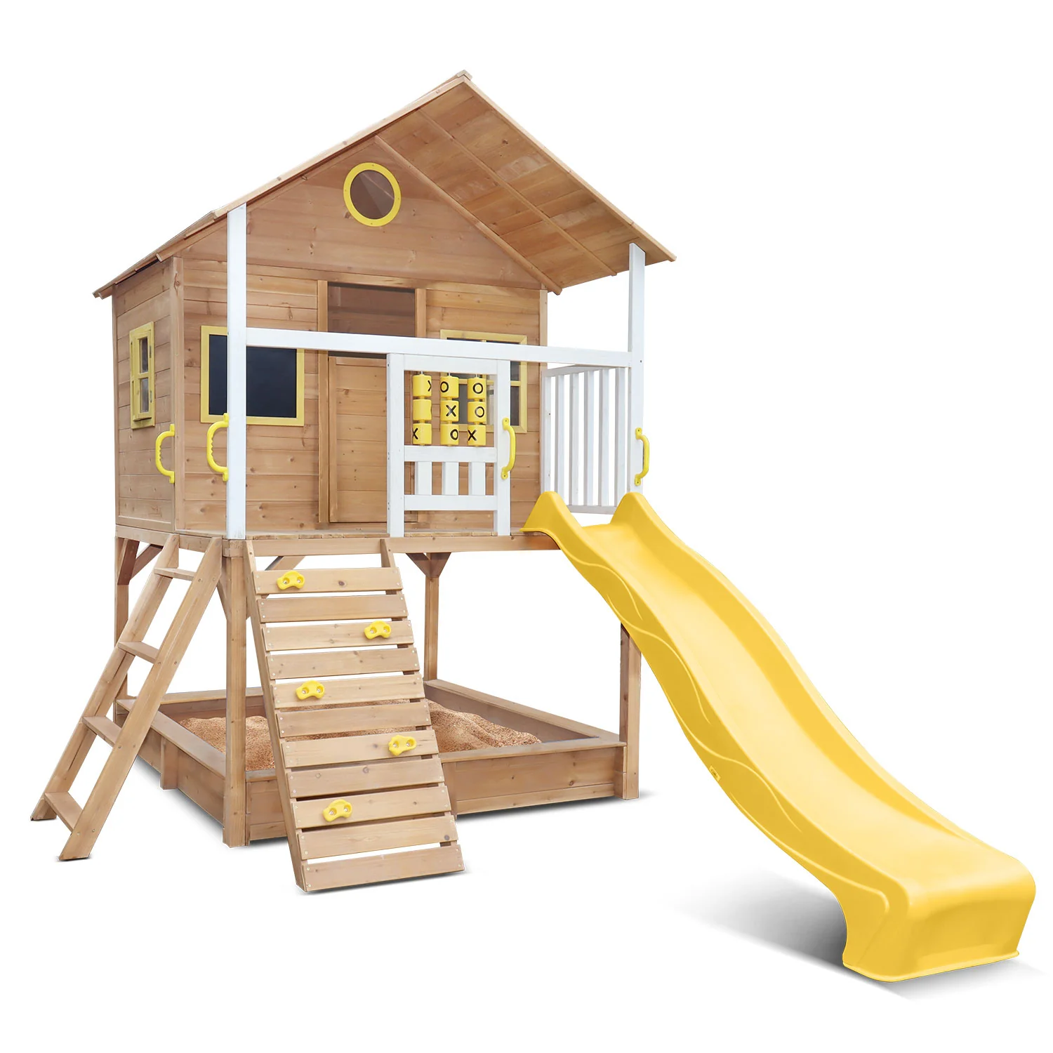 Kids Warrigal Cubby House - Yellow Slide - Nurns