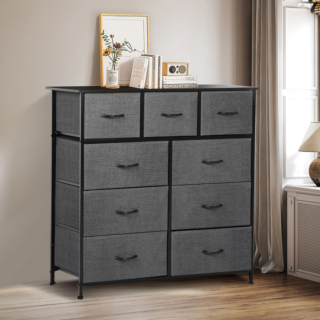 Levede 9 Chest of Drawers Storage Cabinet - Nurns