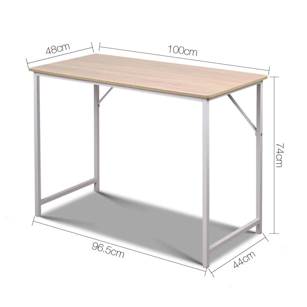 Artiss Computer Desk Oak 100cm - Nurns