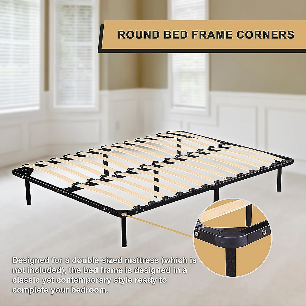 Eliana Metal Bed Frame - Black Double - Nurns