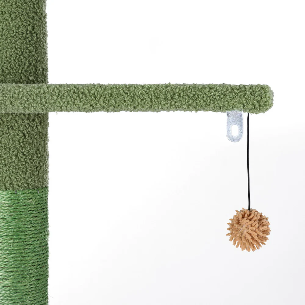 Cat Tree Tower Scratching Post Scratcher Floor to Ceiling Cats Bed 290cm - Nurns