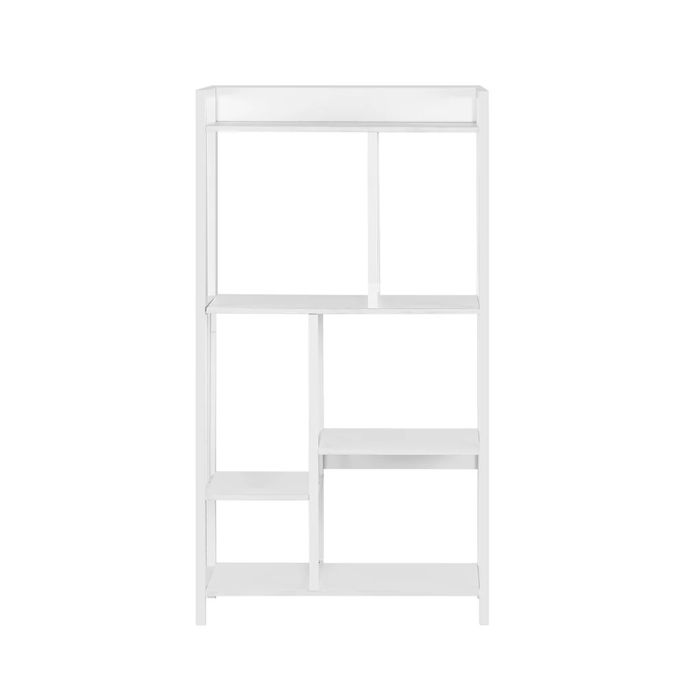 Artiss Bookshelf Display Shelves 5 Tiers 120cm White - Nurns