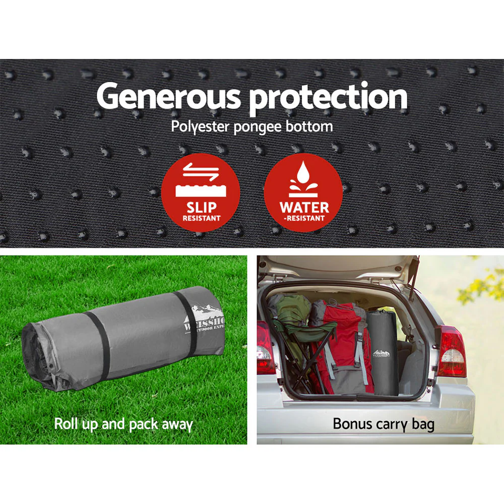 Self Inflating Mattress - Grey Double - Nurns