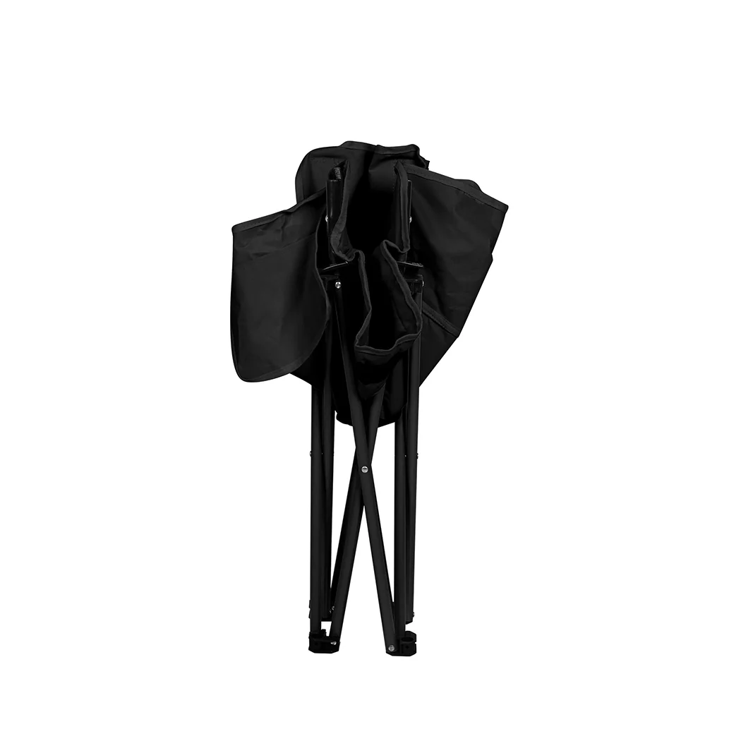 Folding Camping Moon Chair Lightweight - Black - Nurns