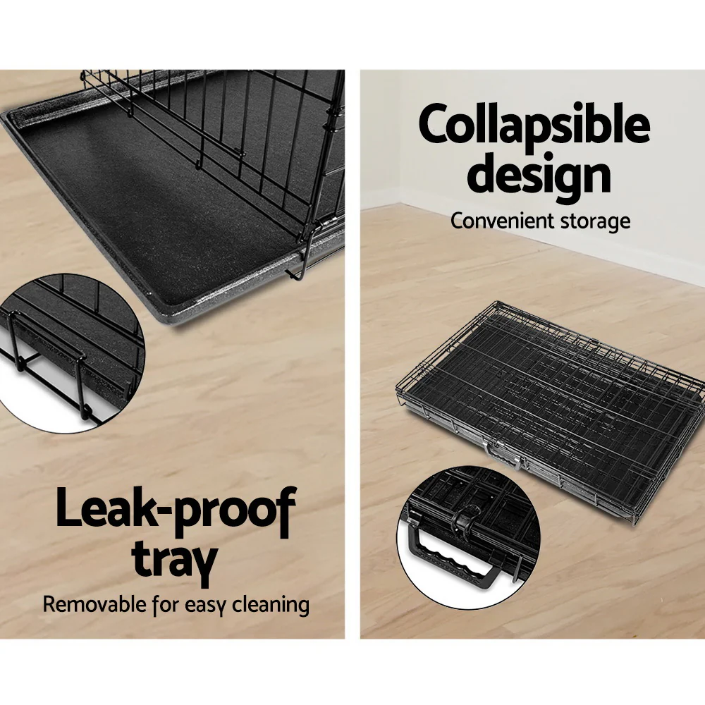 Dog Cage 36inch Pet Cage - Black - Nurns