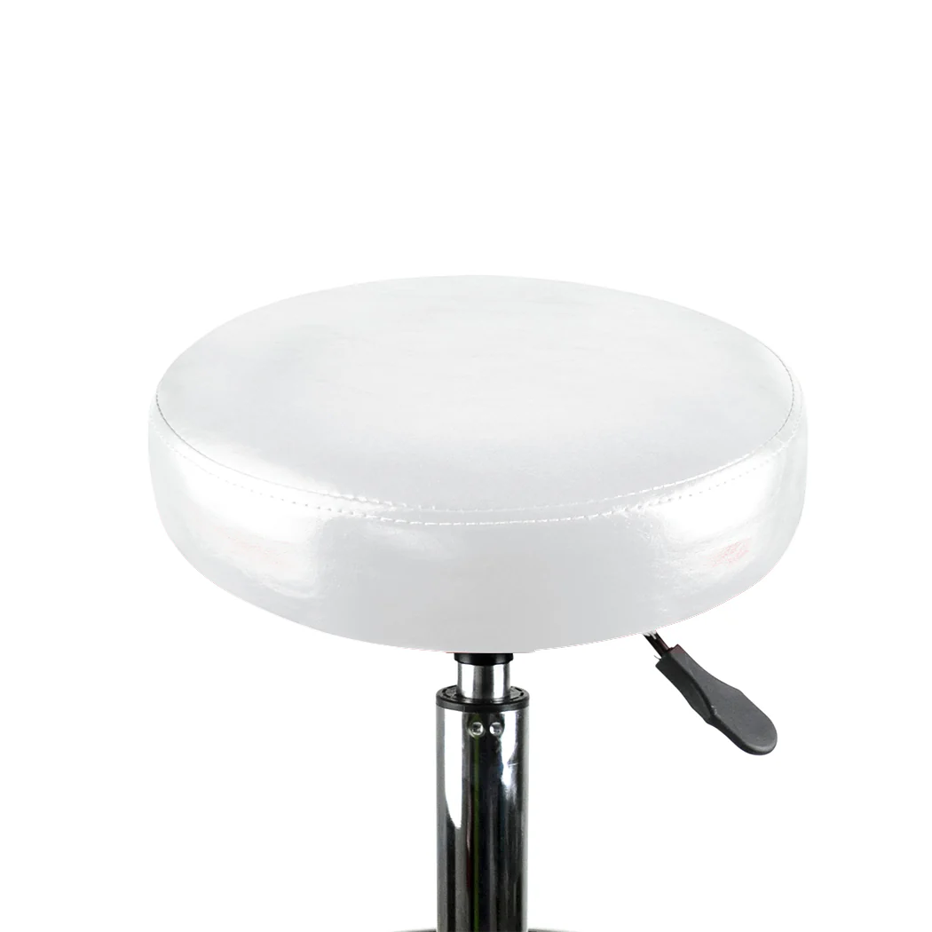 Bar Stools Swivel Salon Hairdressing Stool Barber Chairs Equipment Beauty White - Nurns