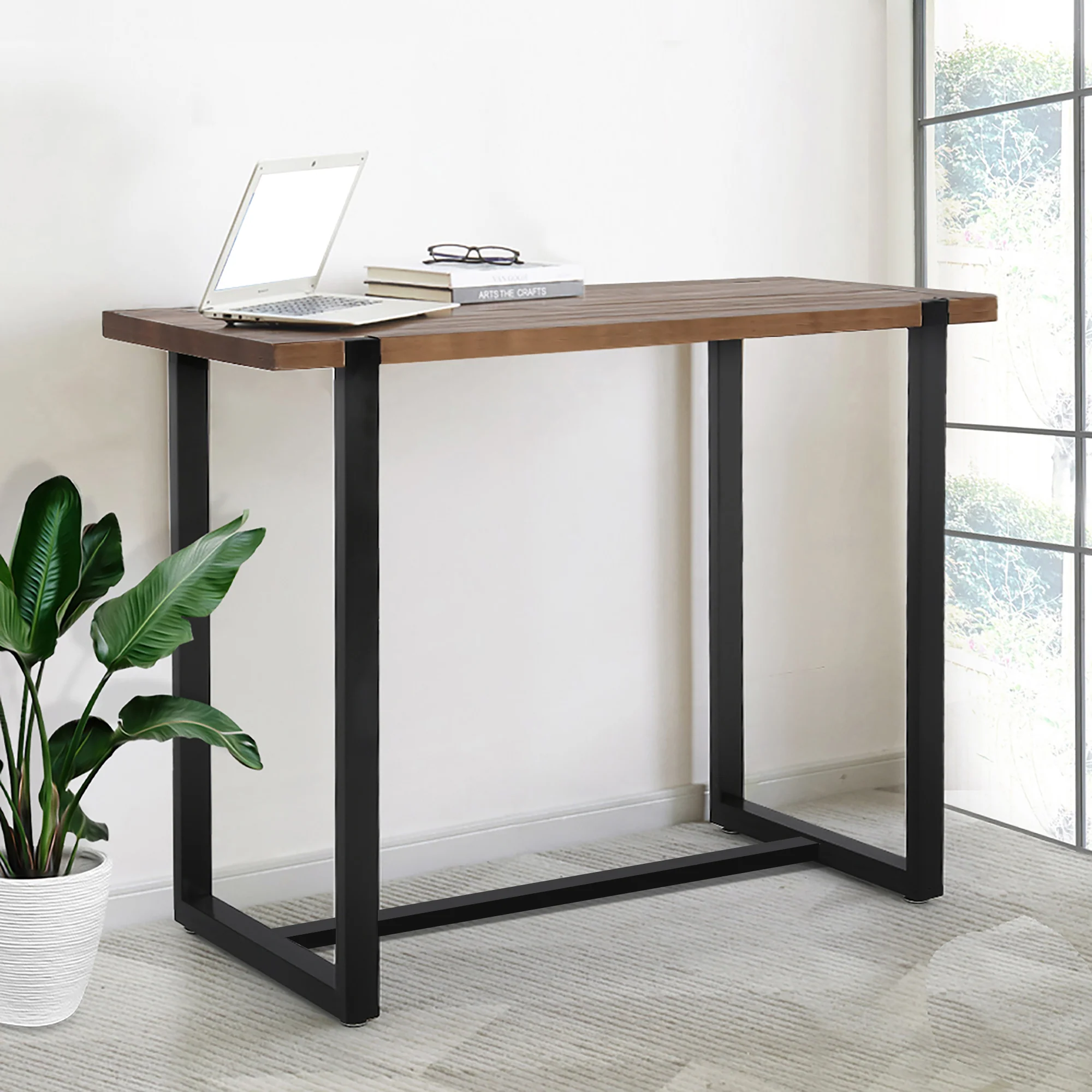 Levede High Bar Table Industrial Pub - Nurns