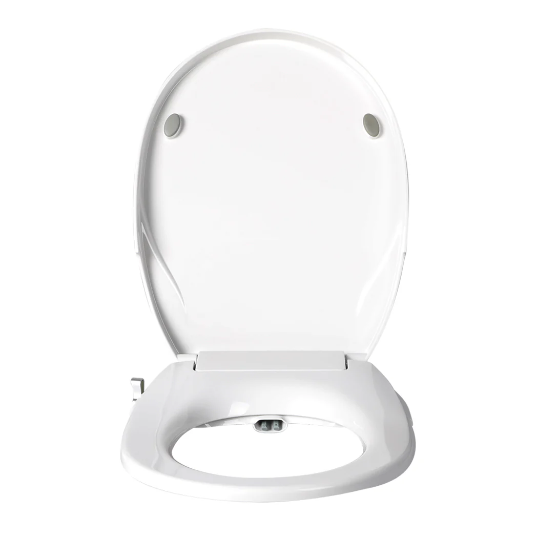 Non-Electric Bidet Toilet Seat Dual Nozzles Cover Bathroom Spray Water Wash - Nurns