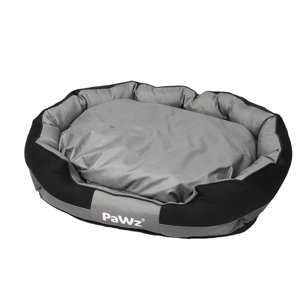 LARGE Dog Beds Waterproof Pet Calming - Grey - Nurns