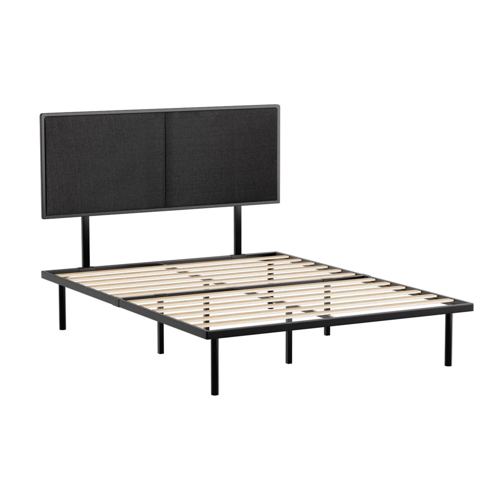 Camly Bed & Mattress Package with 34cm Mattress - Black Double - Nurns