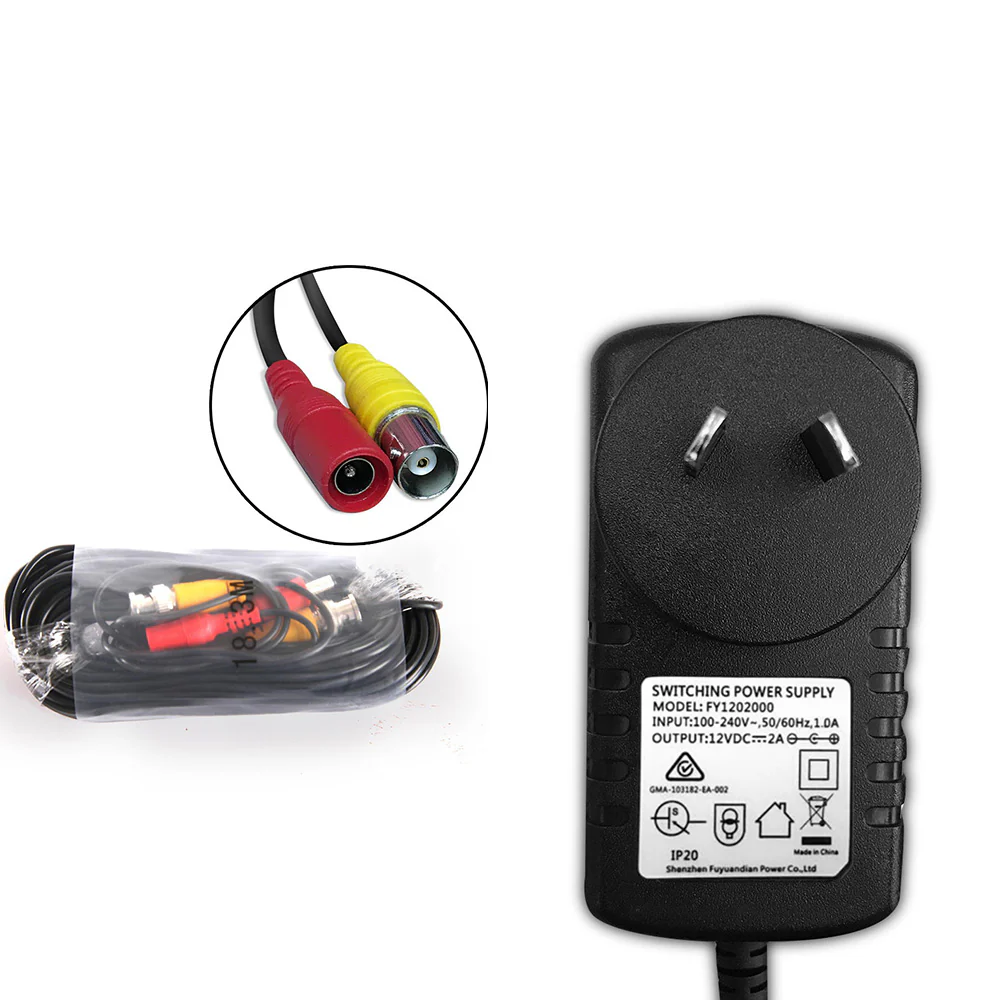 CCTV Security System 4CH DVR 4 Cameras 1TB Hard Drive - Nurns