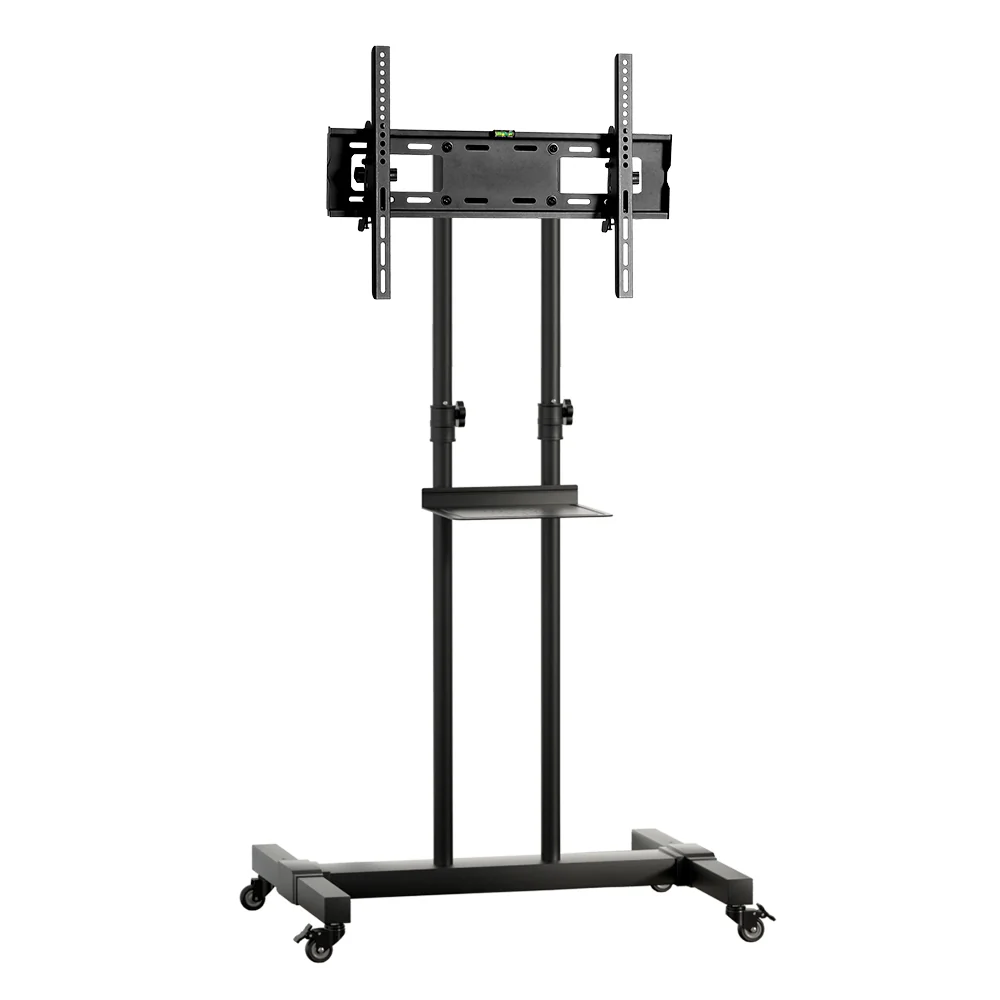 Steel Mobile TV Stand Cart Height-adjust up to 65