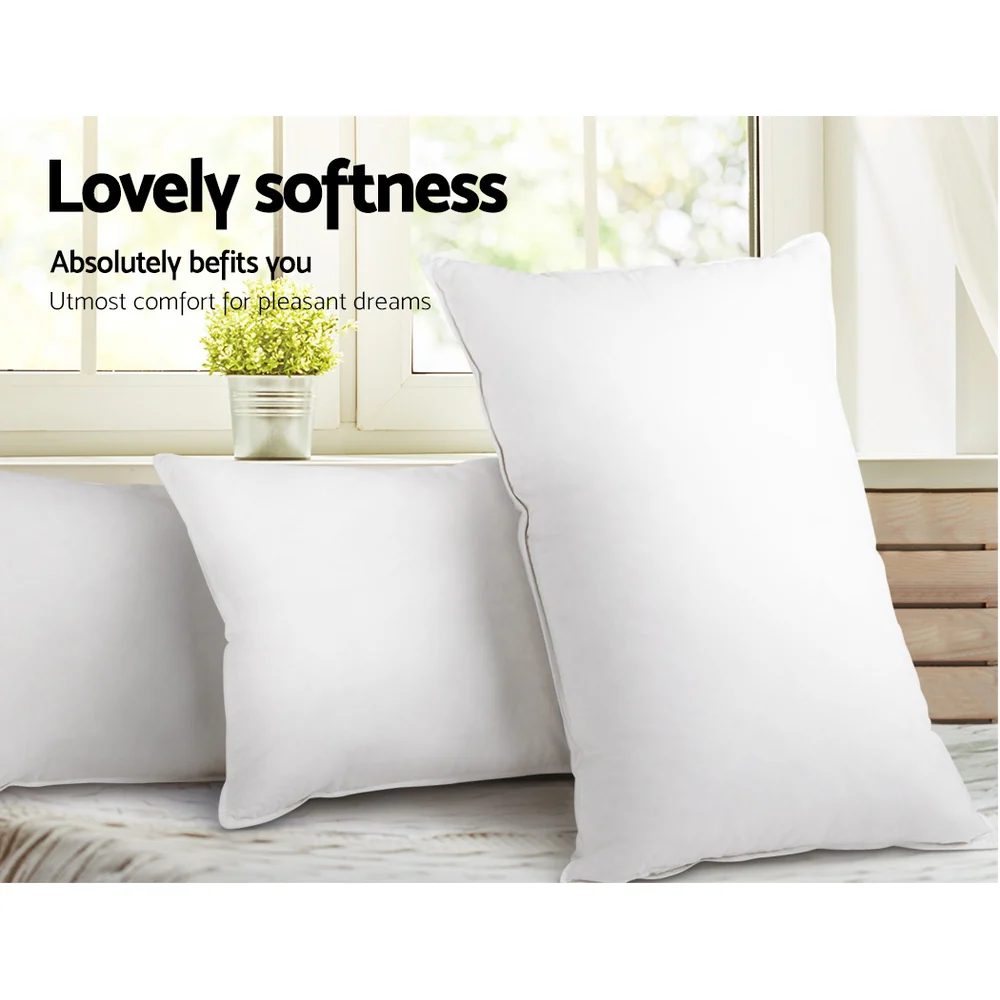 Set of 4 Bed Pillow Family Hotel 48X73CM - Nurns