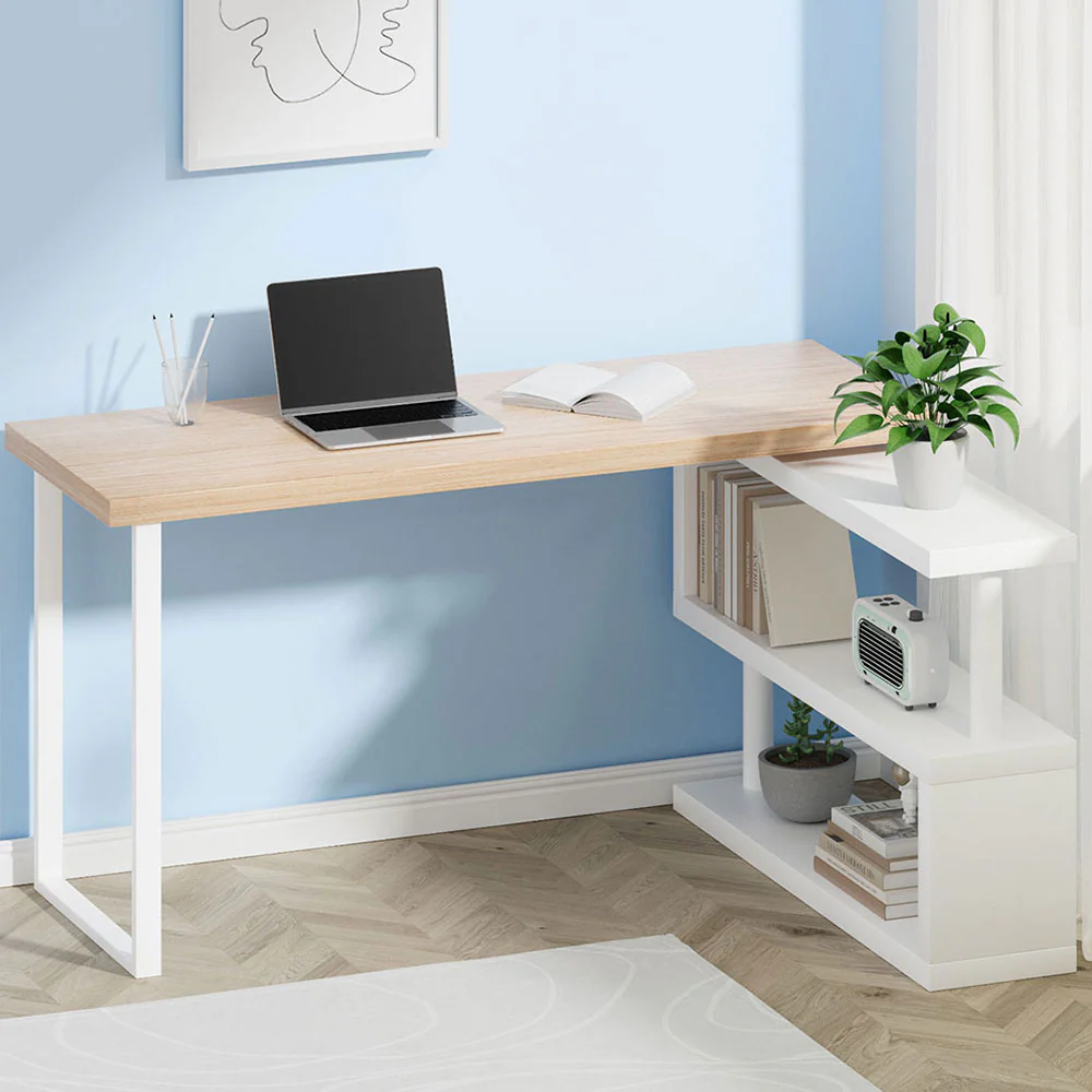 Artiss Computer Desk Bookshelf 140cm - Nurns