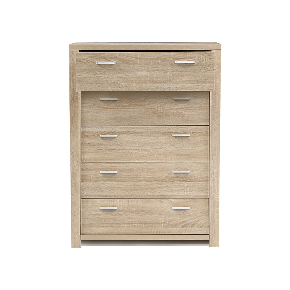 Artiss 5 Chest of Drawers - Pine - Nurns
