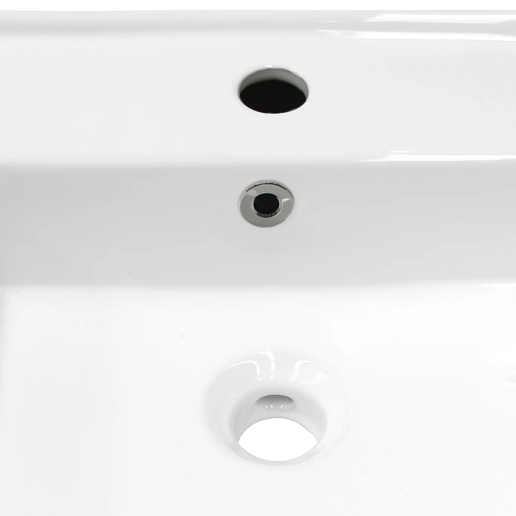 Ceramic Basin Bathroom Wash Counter - Rectangle - Nurns