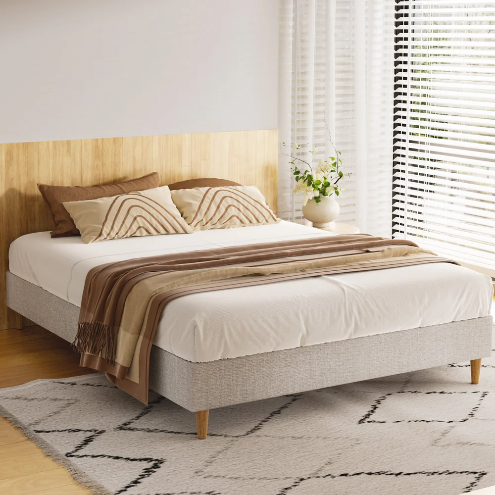 Alivia Ensemble Bed Base - Beige Double - Nurns