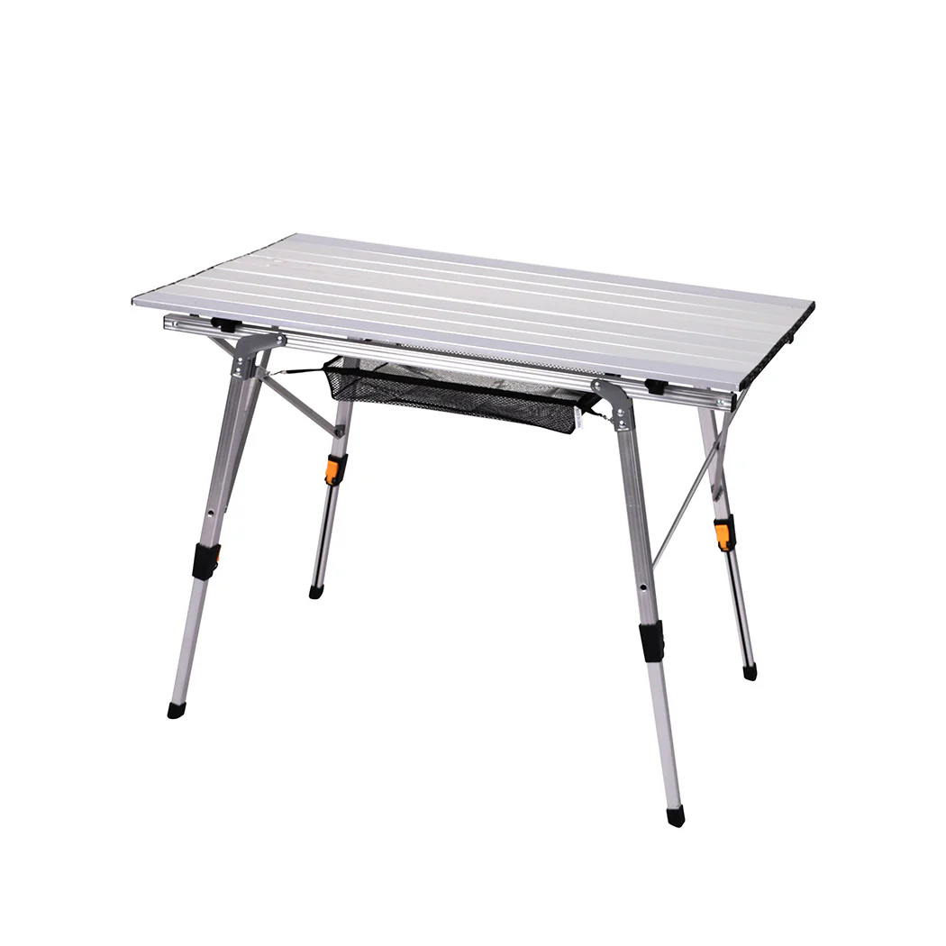 Camping Table Roll Up Folding Portable Aluminium Outdoor BBQ Desk Picnic - Nurns