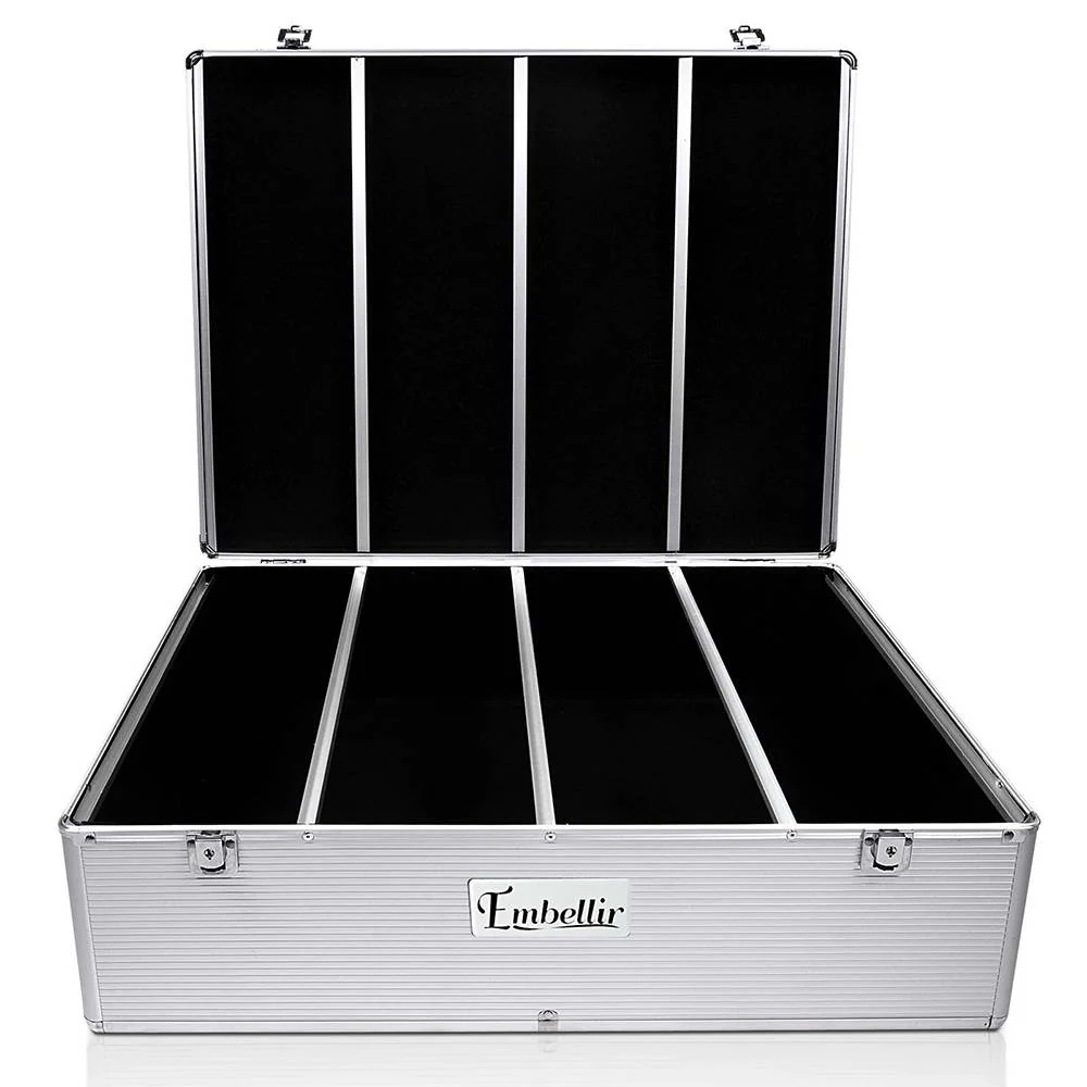 CD Case DVD Cases Storage Box 1000 Discs Aluminium Case DVD Folders - Nurns