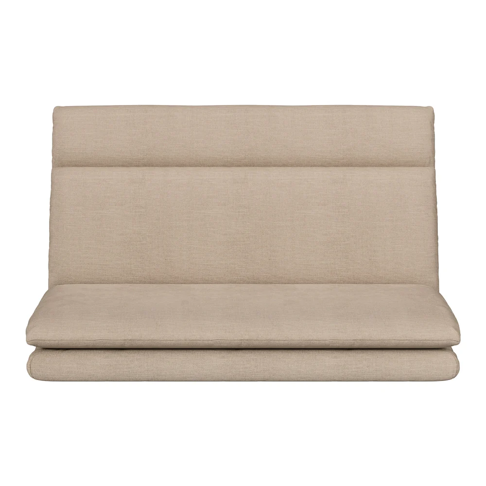 Mylene 2-Seater Floor Chair Sofa Linen - Beige - Nurns
