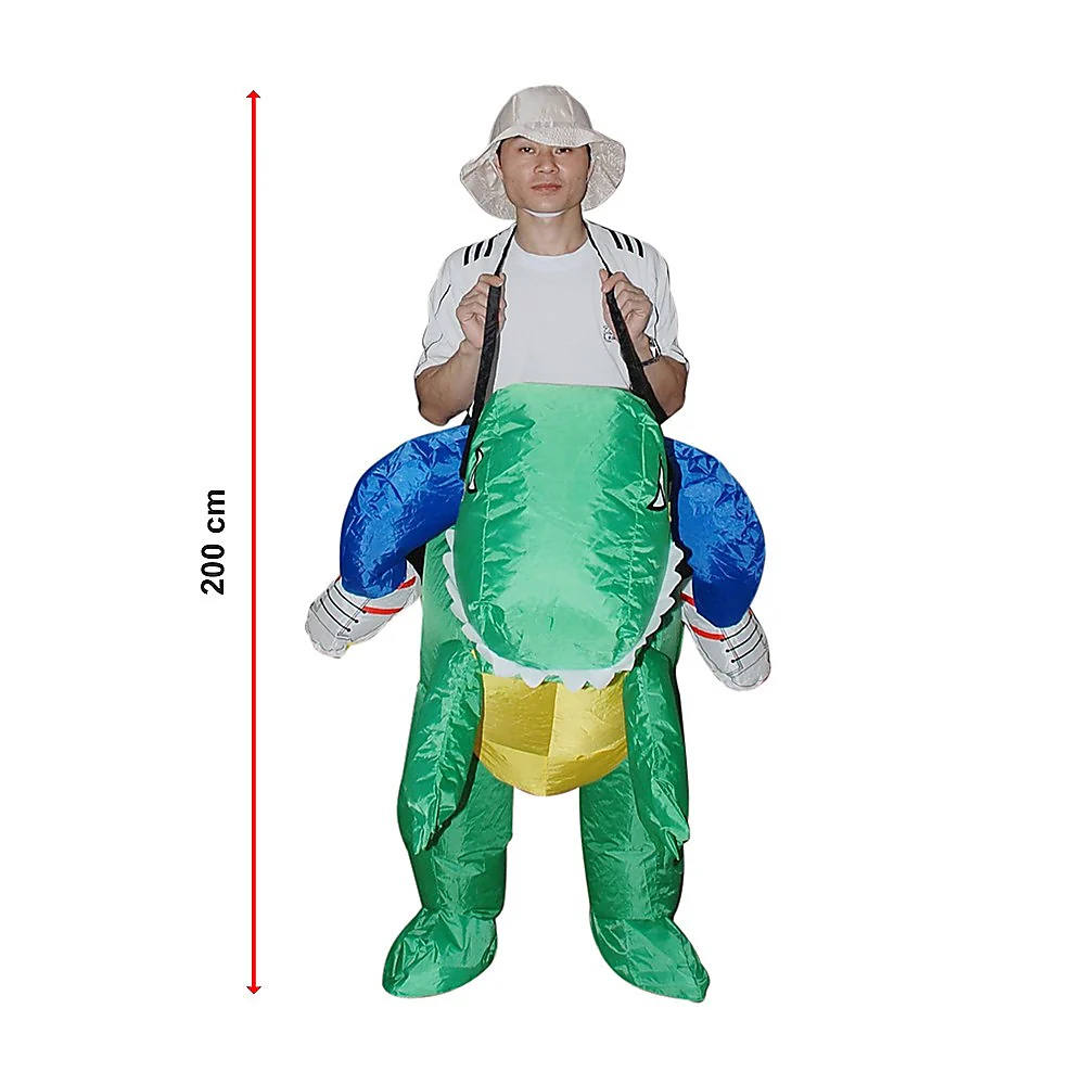 DINO Fancy Dress Inflatable Suit - Fan Operated Costume - Nurns
