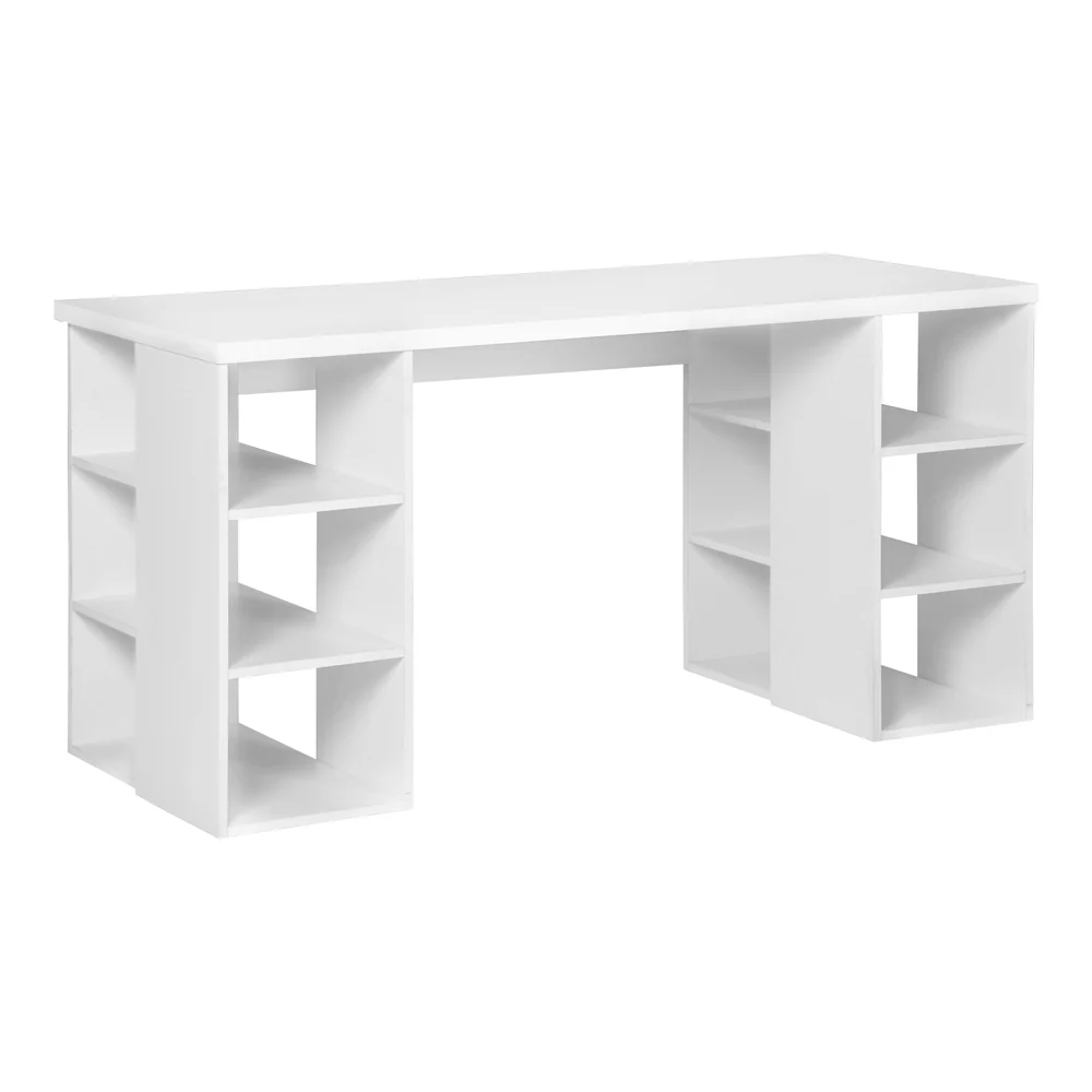 Artiss Computer Desk Bookshelf White 150cm - Nurns