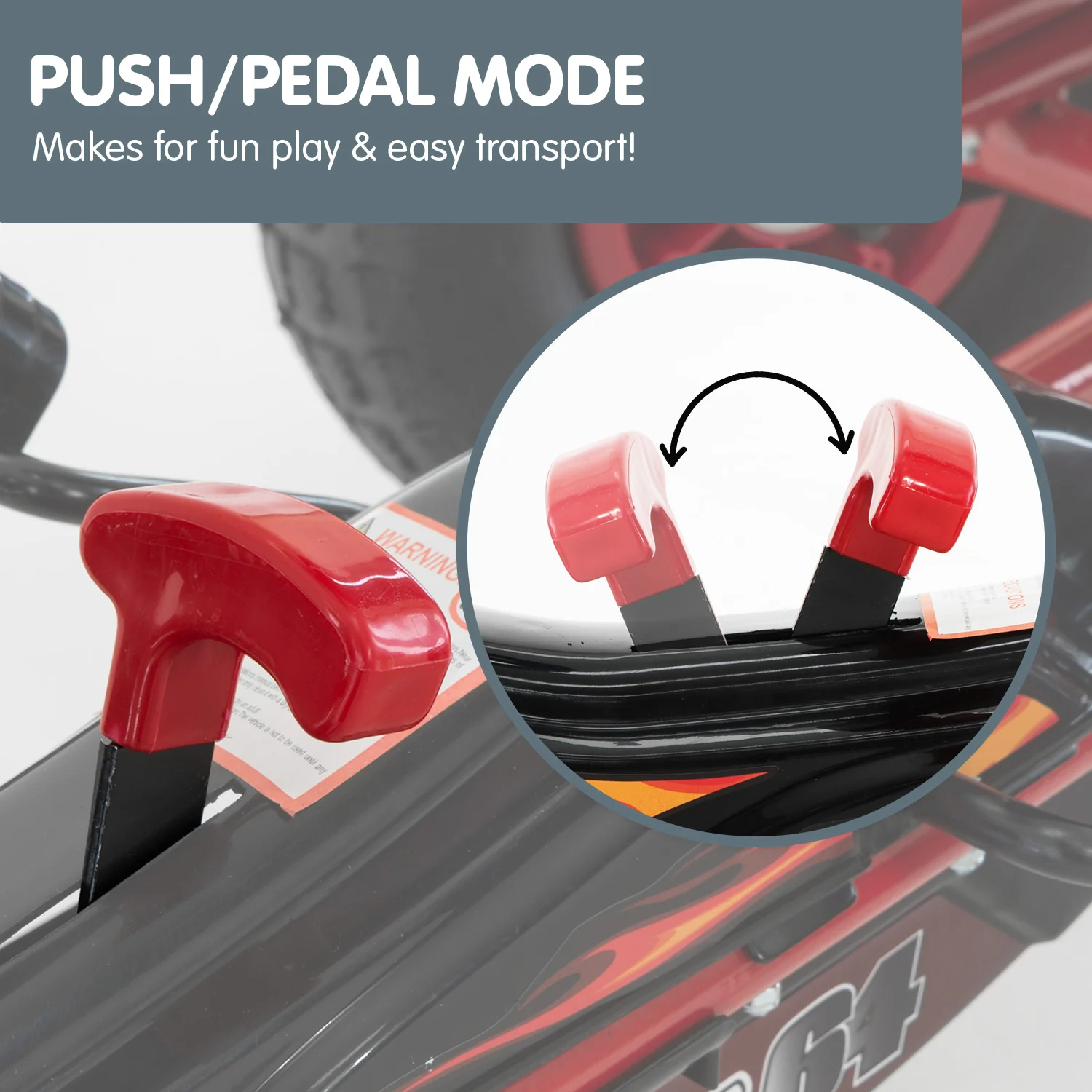 Kahuna G95 Kids Ride On Pedal-Powered Go Kart - Red - Nurns