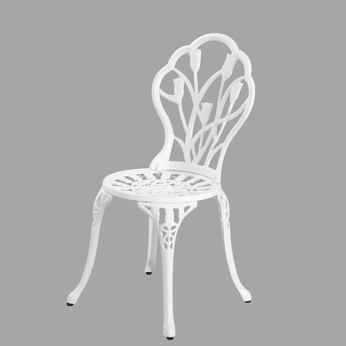 Nicole 2-Seater Cast Aluminium Bistro - White - Nurns