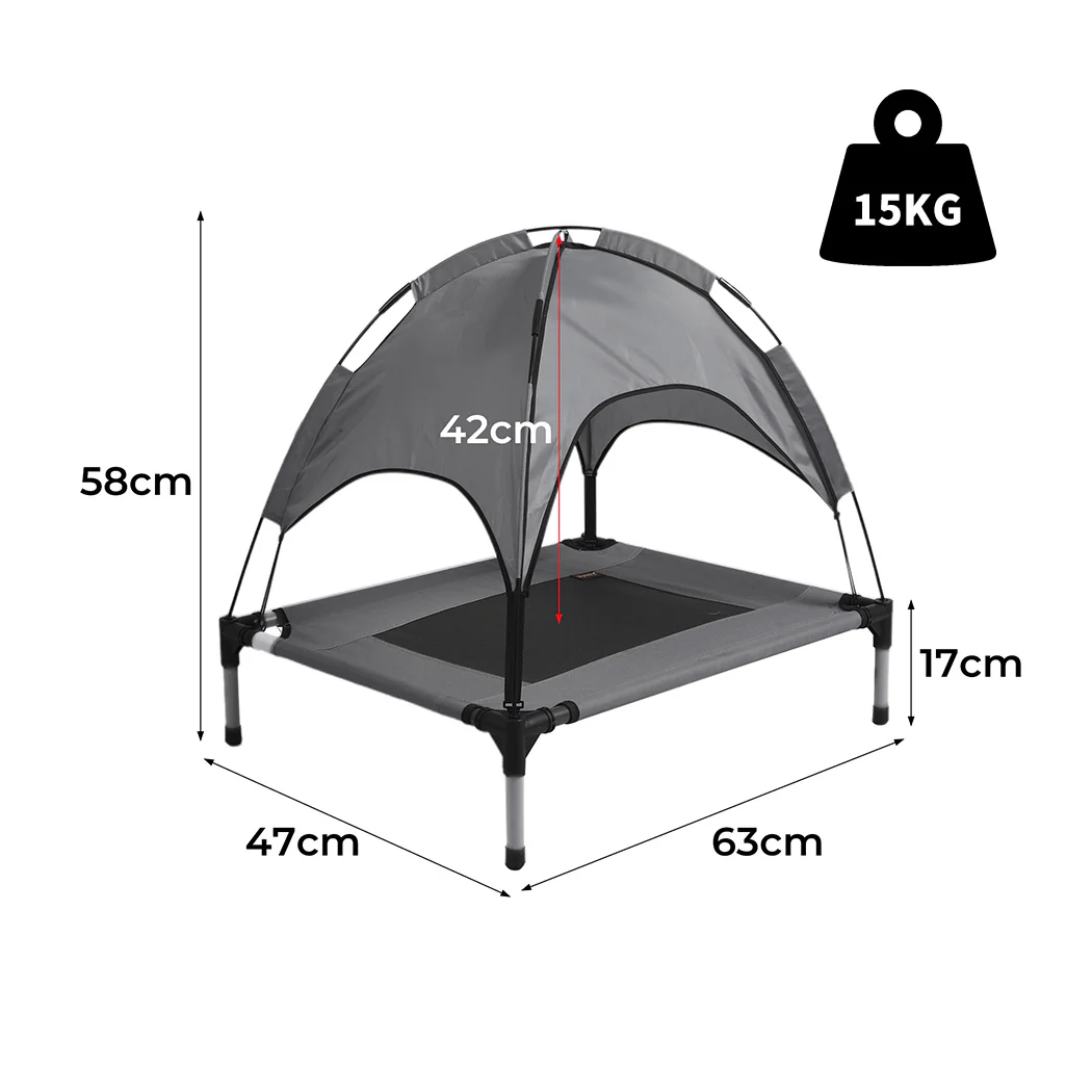 SMALL Dog Beds Pet Trampoline Elevated - Grey - Nurns