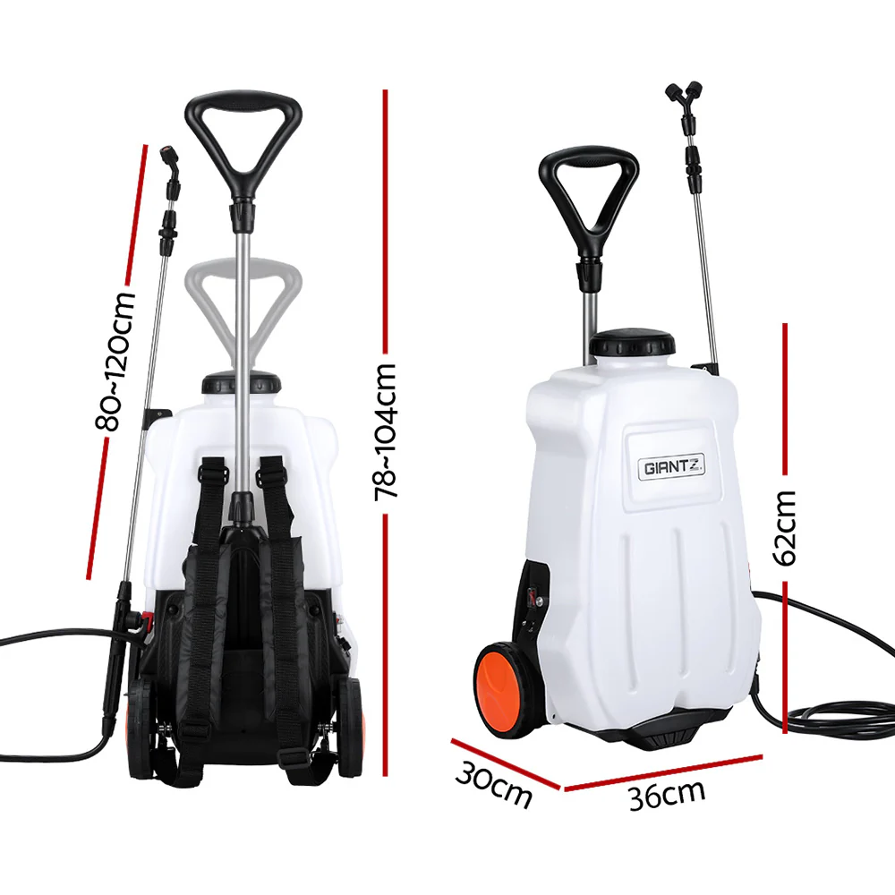 Weed Sprayer Electric 20L Backpack Trolley - Nurns