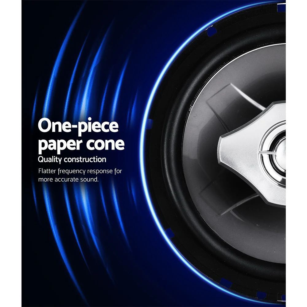 Set of 2 6.5inch LED Light Car Speakers - Nurns