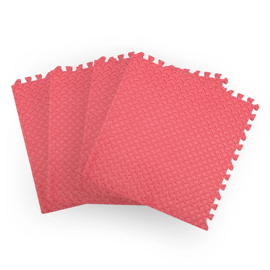 Kids Play Mat Floor Baby Crawling Mats Foldable Waterproof Carpet Red - Nurns