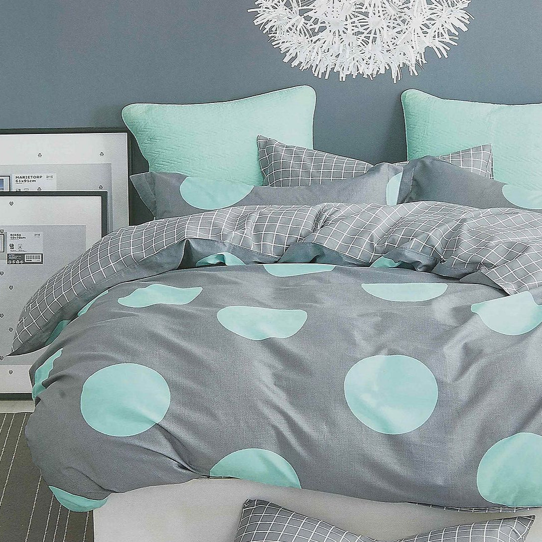 Super King Circles Duvet Quilt Duvet Cover Set - Nurns