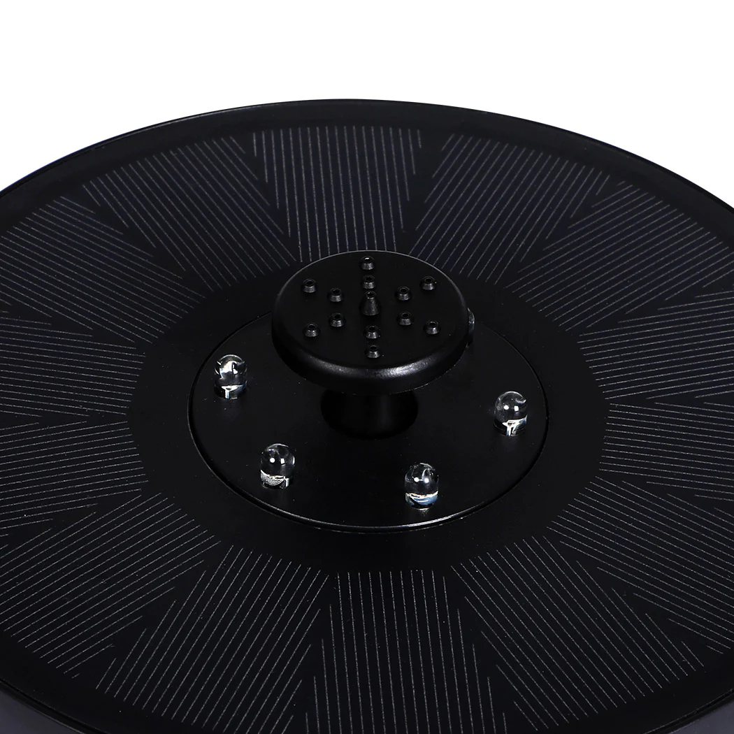 Solar Powered Water Fountain Power Floating Kit Garden Pond Pool Bird Led Colour - Nurns