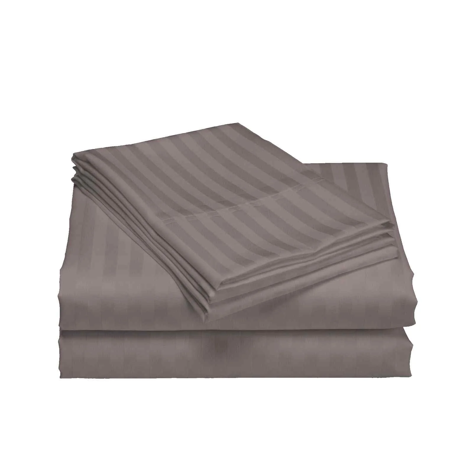 King Royal Comfort 1200 TC Damask Stripe Cotton Blend Sheet Sets Pewter - Nurns