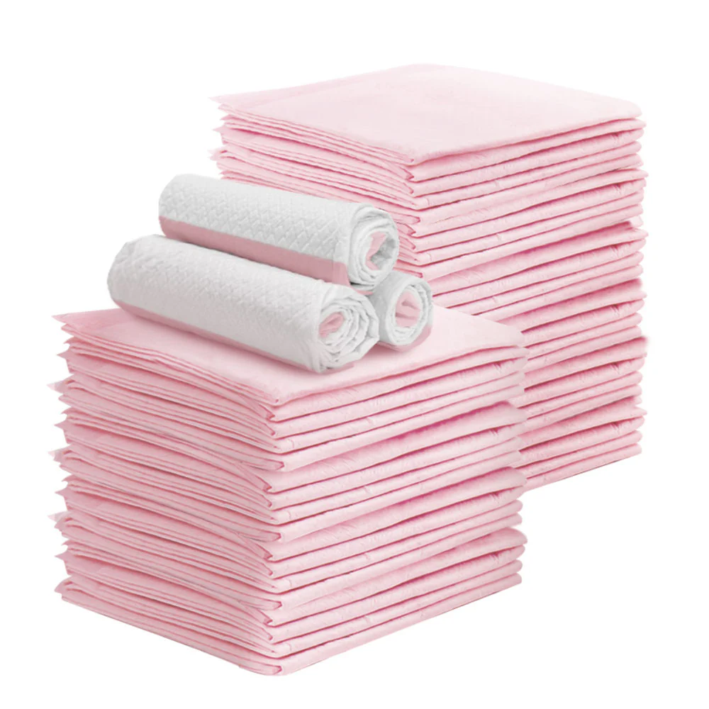 Pet Training Pads 400 Puppy Dog Cat Toilet Indoor 60x60cm Super Absorbent - Pink - Nurns