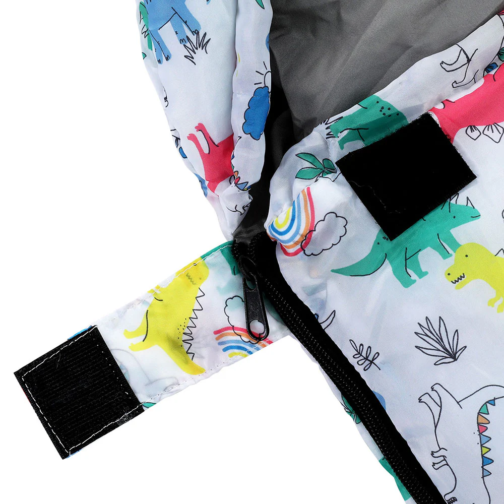 Sleeping Bag Kids Single Bags 180cm Thermal Camping Hiking - White - Nurns