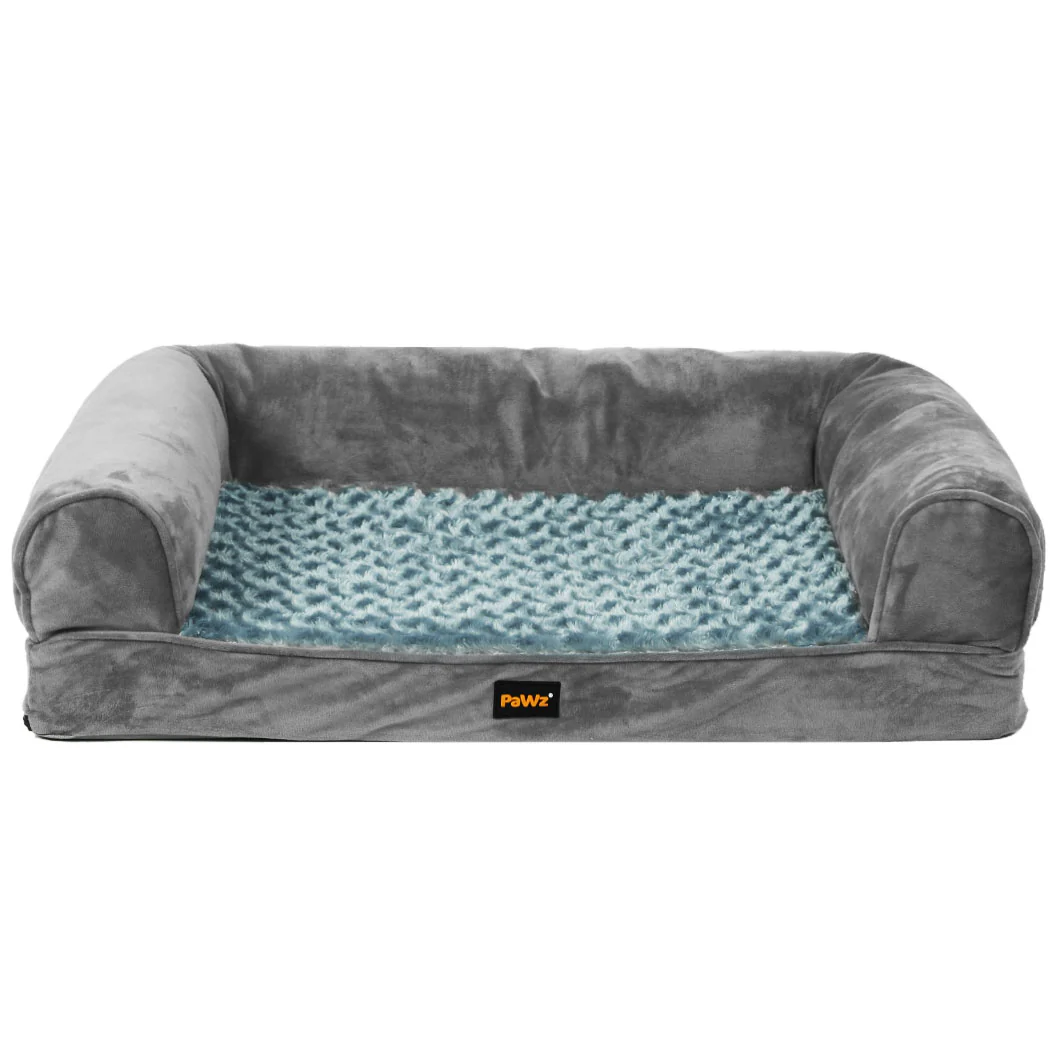 XXLarge Dog Beds Pet Sofa Bedding Soft Warm - Grey - Nurns