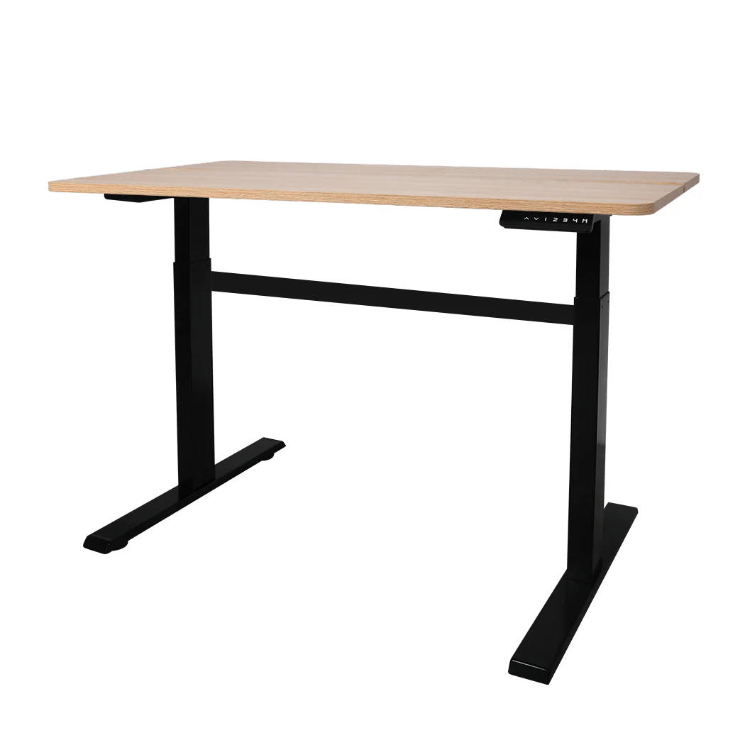 Levede Standing Desk Riser Motorised Oak - Nurns